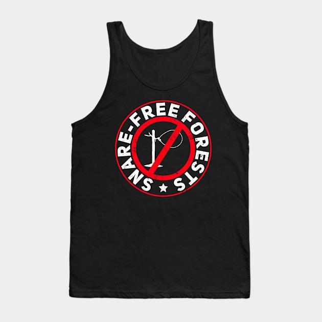 Snare-Free Forests - Against Animal Trapping Animal Rights Activist Tank Top by Anassein.os